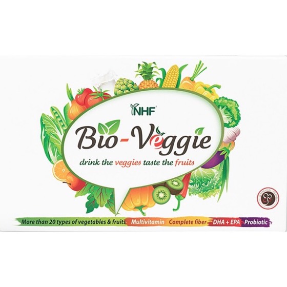 NHF Bio Veggie Vegetables & Fruits Fiber Drink with Probiotics & Prebiotics