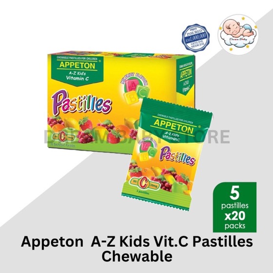Appeton A-Z Kid's Vitamin C 30mg Pastilles / Chewable