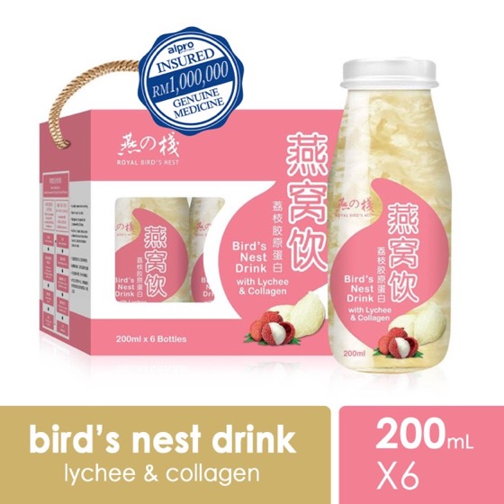 Royal Bird Nest Royal Bird Nest Drink with Lychee and Collagen