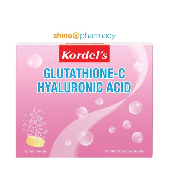 Kordel's Glutathione-C Hyaluronic Acid Effervescent Tablets