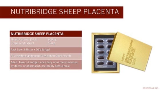 Nutribridge Sheep Placenta 600mg Softgel with Grape Seed Extract