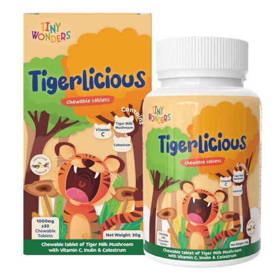 Tiny Wonders Tigerliciuos Chewable / TigerMilk Mushroom & Cordyceps Gummies